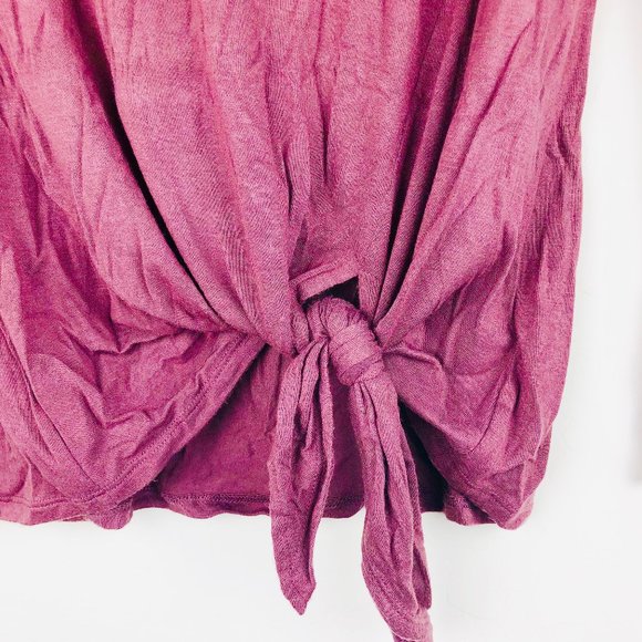 Used small purple Express long sleeve soft blouse - Picture 5 of 6